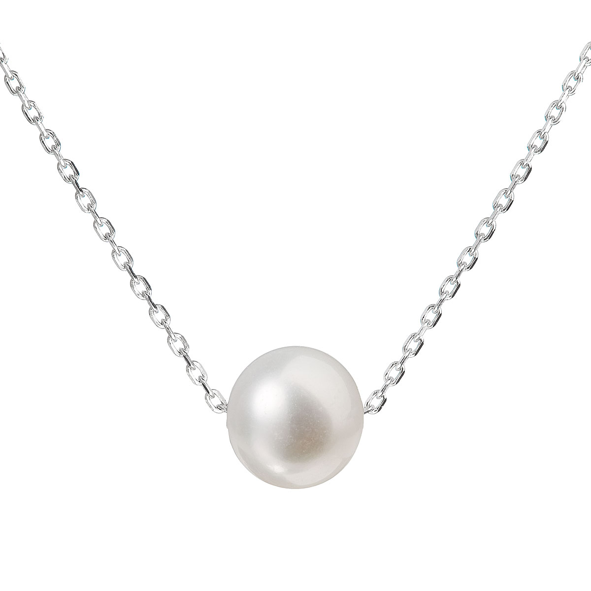 Evolution Group Perlový náhrdelník z pravých říčních perel bílý 22014.1