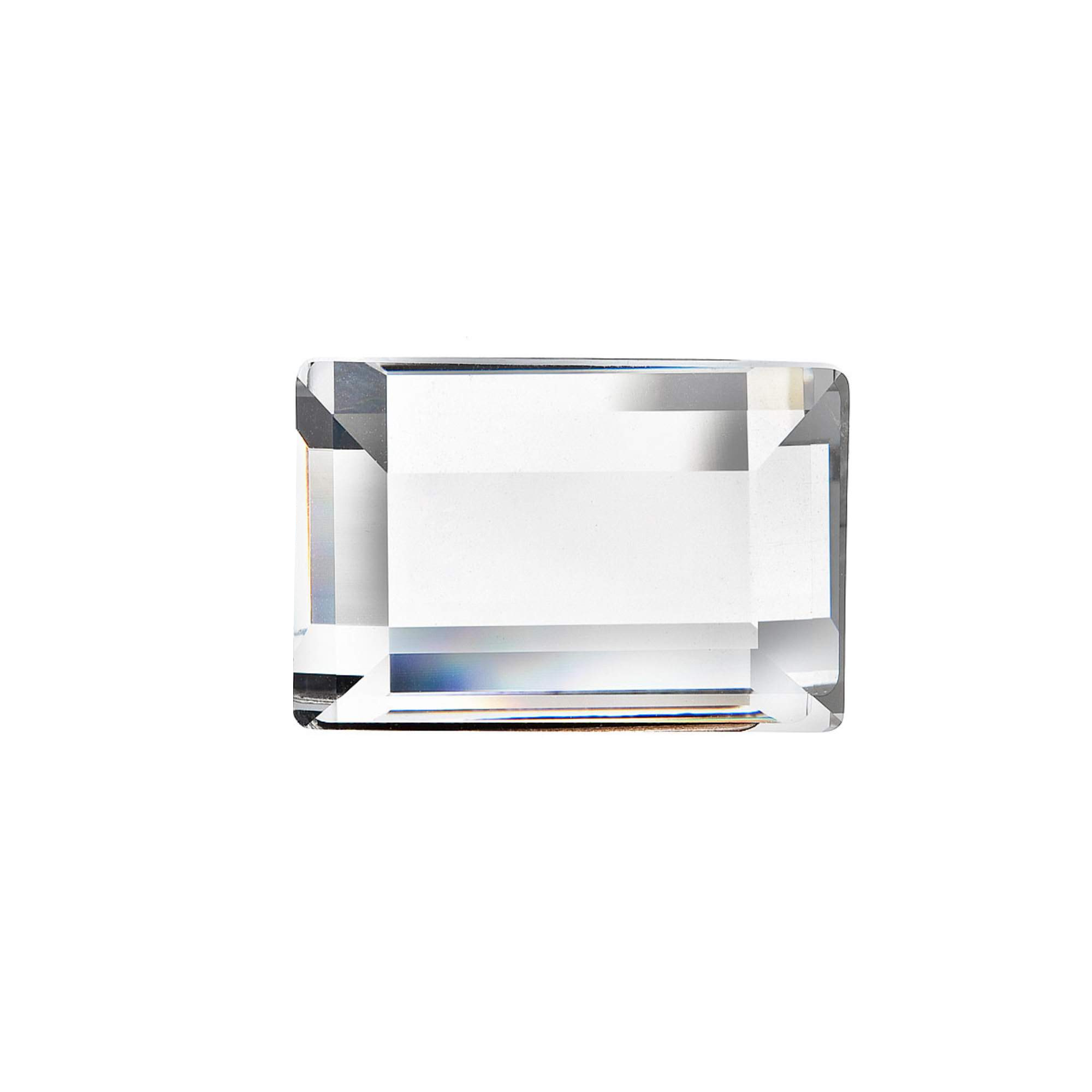 Evolution Group Brož bižuterie se Swarovski krystalem bílý obdelník 78011.3 crystal