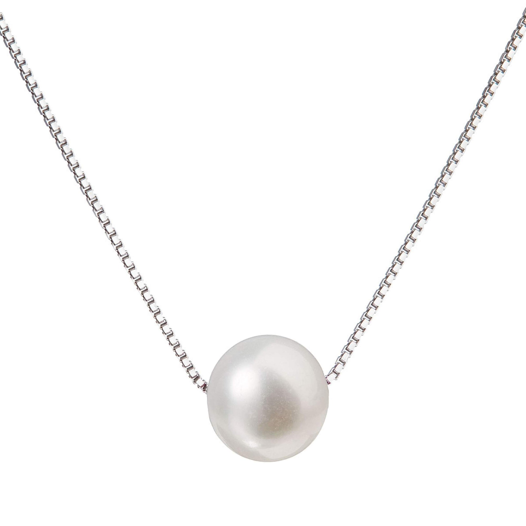 Evolution Group Perlový náhrdelník z pravých říčních perel bílý 22023.1