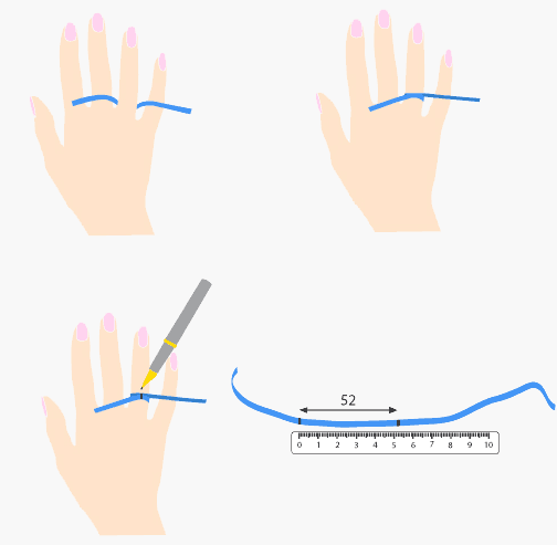 Měření velikosti prstenů - obrázek